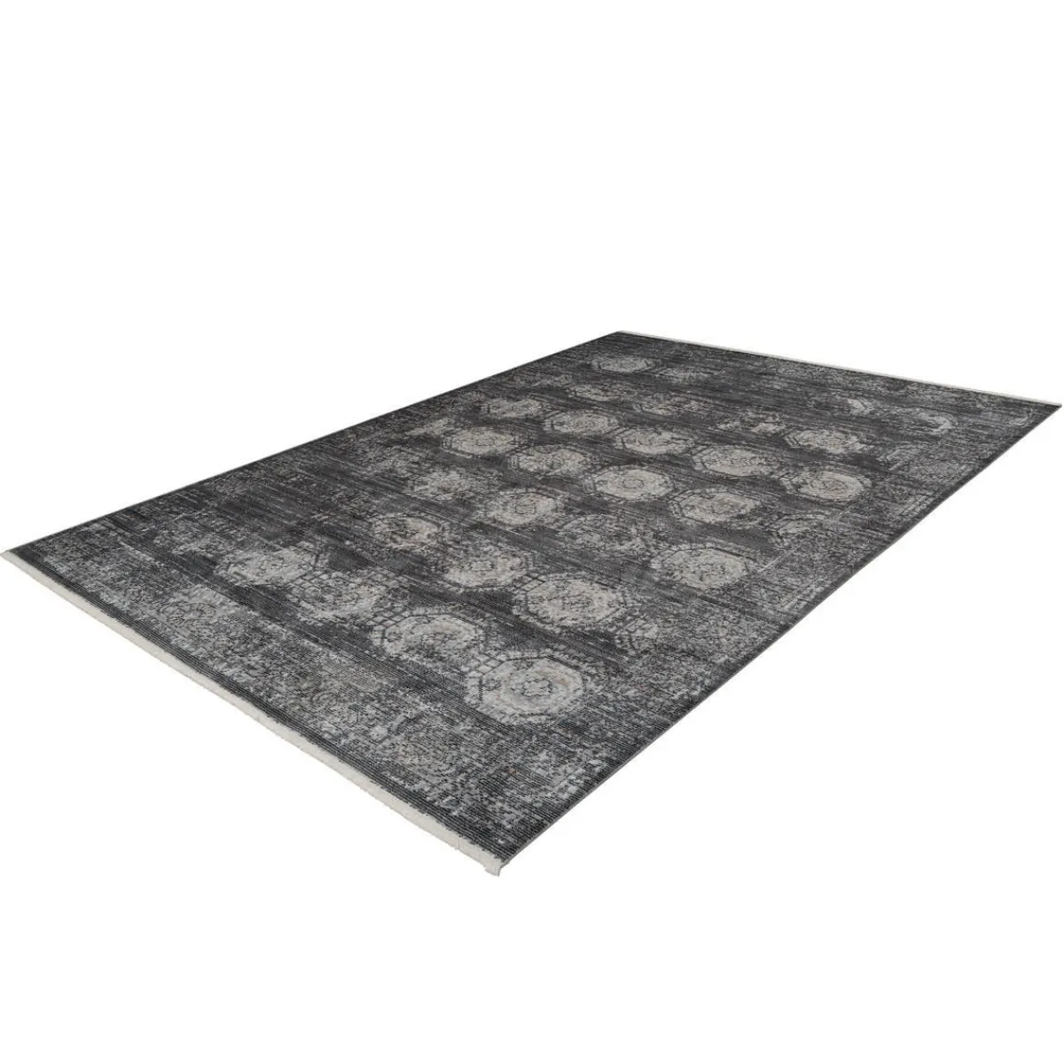 Fransenteppich „Baroque 700“, anthrazit^ Sale