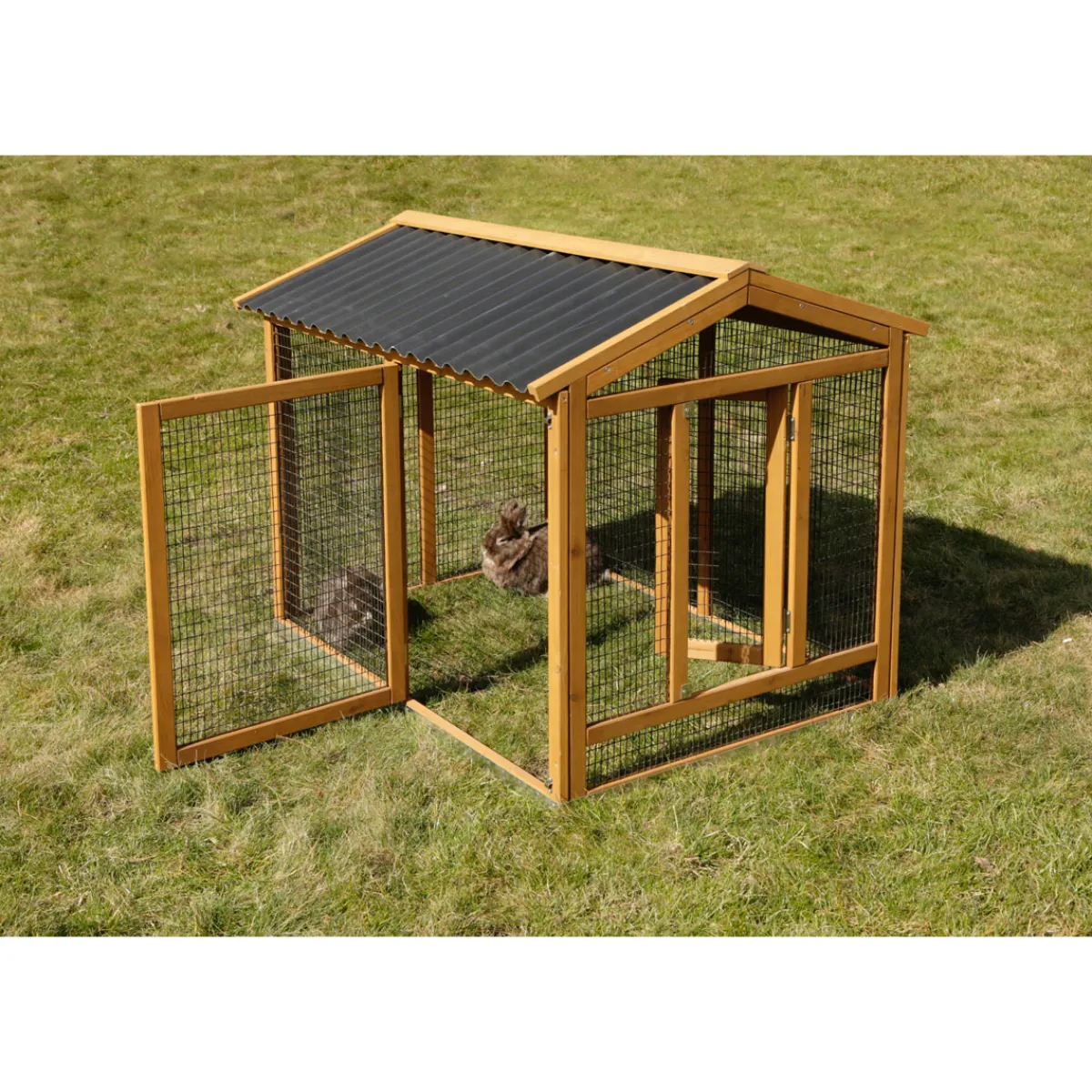 Freigehege Appartment Pro 115 x 90 x 85 cm braun^ Outlet