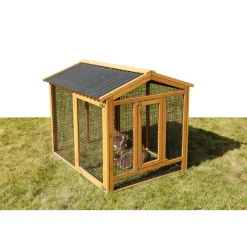 Freigehege Appartment Pro 115 x 90 x 85 cm braun^ Outlet