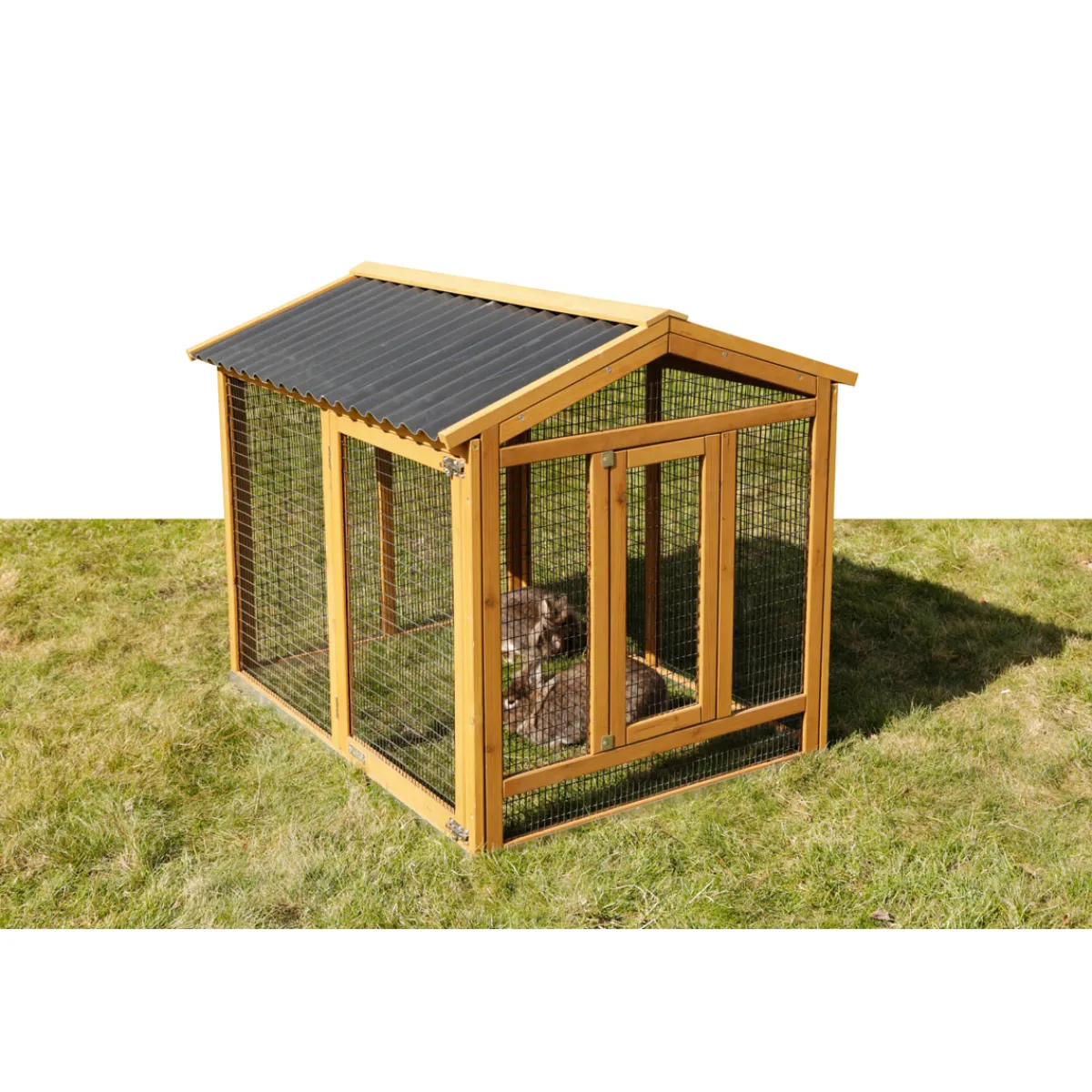 Freigehege Appartment Pro 115 x 90 x 85 cm braun^ Outlet