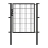 Alberts GAH Stabgitter-Einzeltor anthrazit-feueverzinkt 1000 x 1200/1700 mm zum Einbetonieren