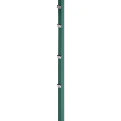 GAH Zaunpfosten inkl Klemmlasche anthrazit m Zubehör 60 x 40 /2400/400^Alberts Best