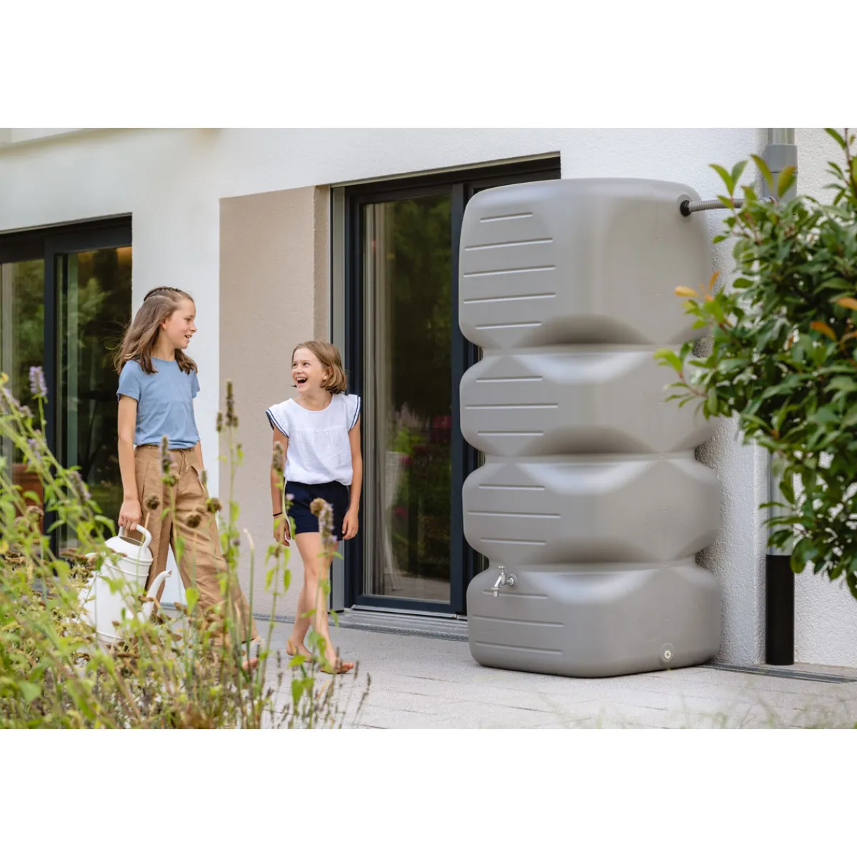 Gartentank Cubus 1000 Liter betongrau*Garantia Best