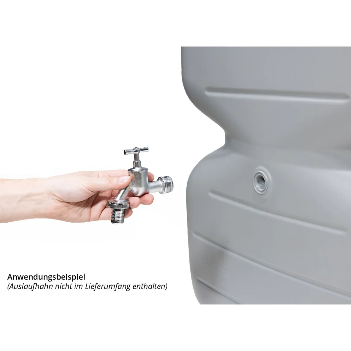 Gartentank Cubus 1000 Liter betongrau*Garantia Best