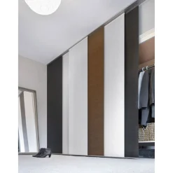 Flächenvorhang 60 x 245 cm Natur-optik Dekor teak*Gardinia Sale