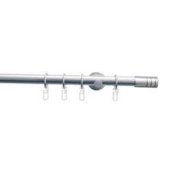 Gardinenstange Zylinder Durchmesser 20 mm 160 cm Edelstahl-optik^Gardinia Sale