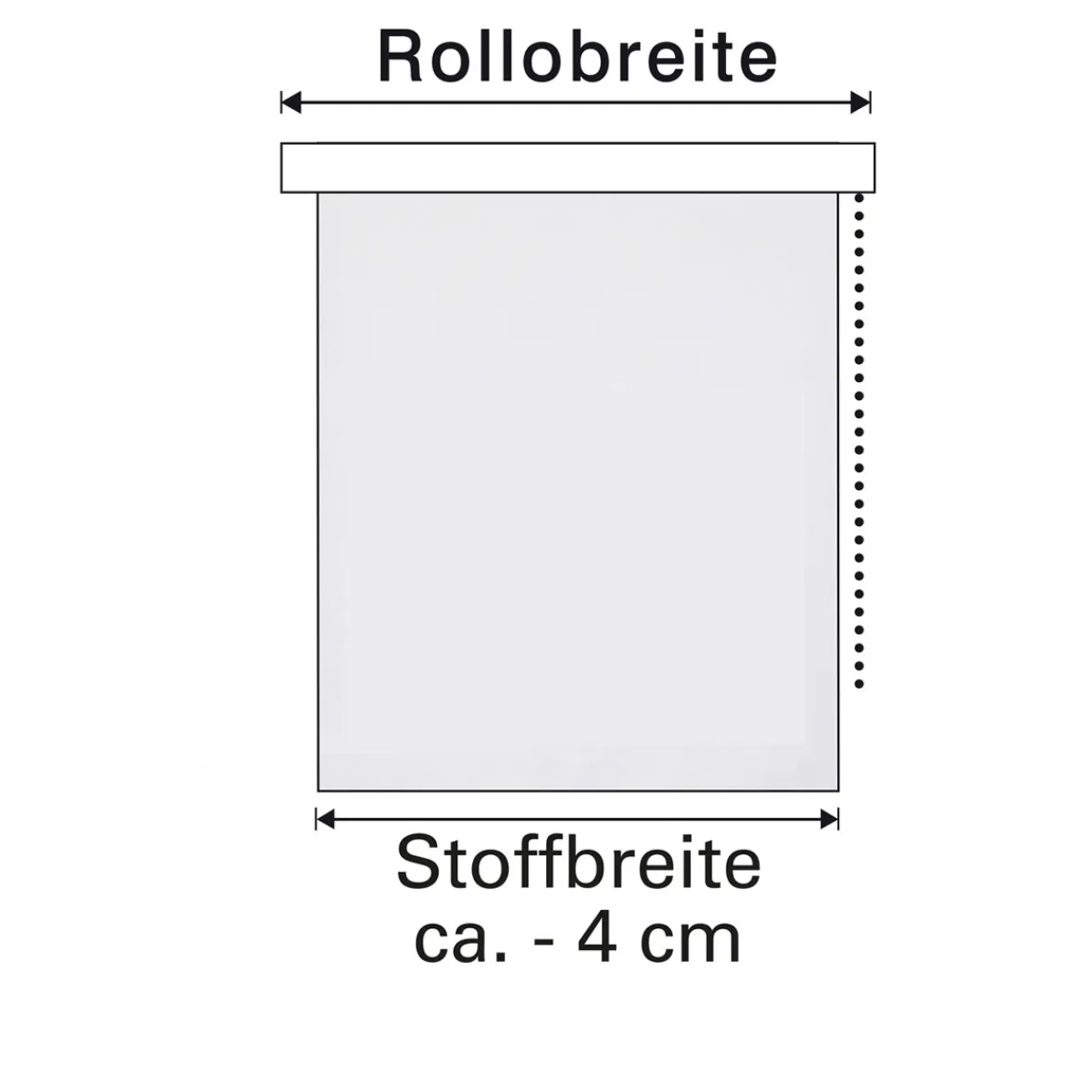 Seitenzugrollo 82 x 230 cm weiß*Gardinia New