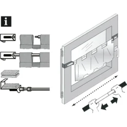 Spannvitrage 90-130 cm Durchmesser 9 mm weiß^Gardinia Hot