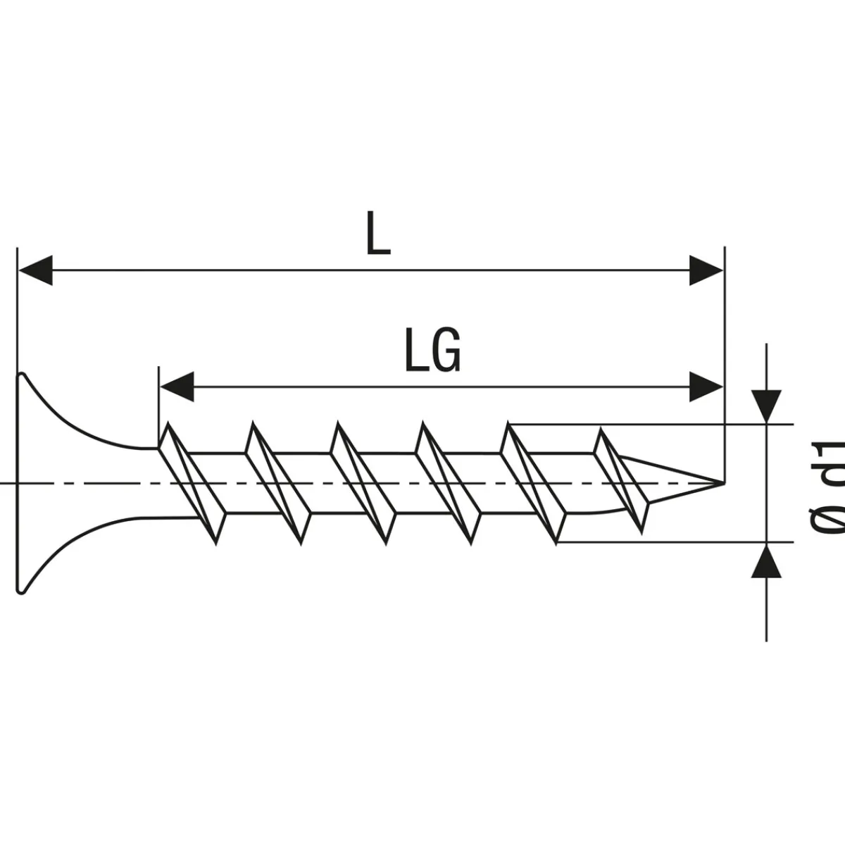 Gix Schnellbauschraube B 3,9 x 30