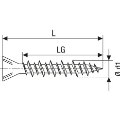 Trockenbauschraube C für Gipsfaser 3,9 x 30*Gix Best