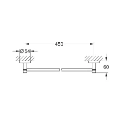 Badetuchhalter Essentials Metall 45 cm^Grohe
