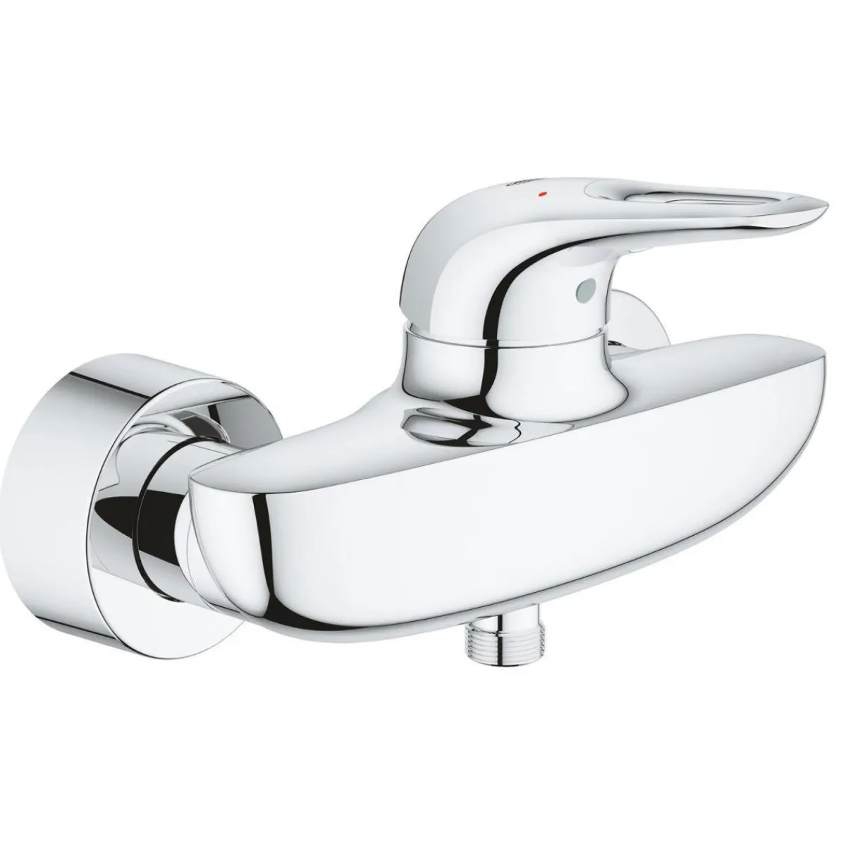 Einhand-Brausebatterie Eurostyle S-Size Hebel offen^Grohe Hot