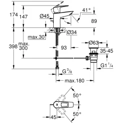 Waschtischarmatur Start Loop chrom*Grohe New