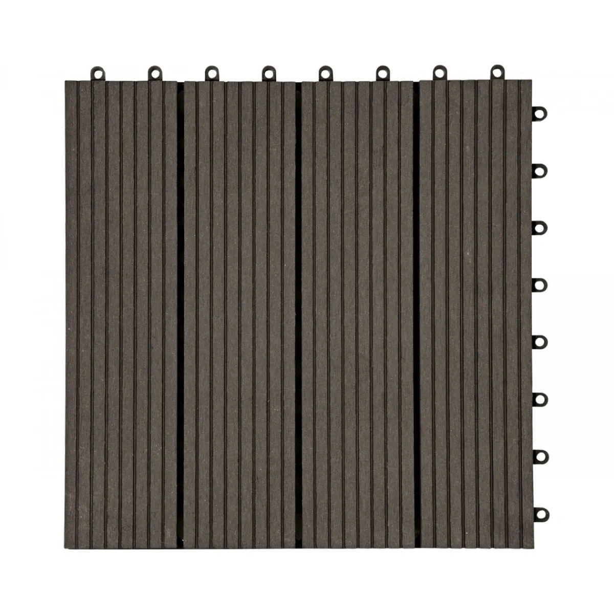 WPC-Klickfliese anthrazit 30 x 30 cm*Hartmann Online