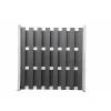 Hartmann Zaun Grundelement WPC/Alu 180x180 cm anthrazit / silber