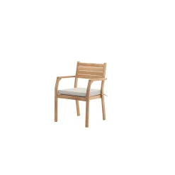 Stapelsessel Mykonos Akazienholz 58 x 84 x 58 cm hellgrau*Haveson Best