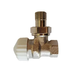 Heimeier Thermostatventil Unterteil V-Exakt II 3/8" Eck vernickelt