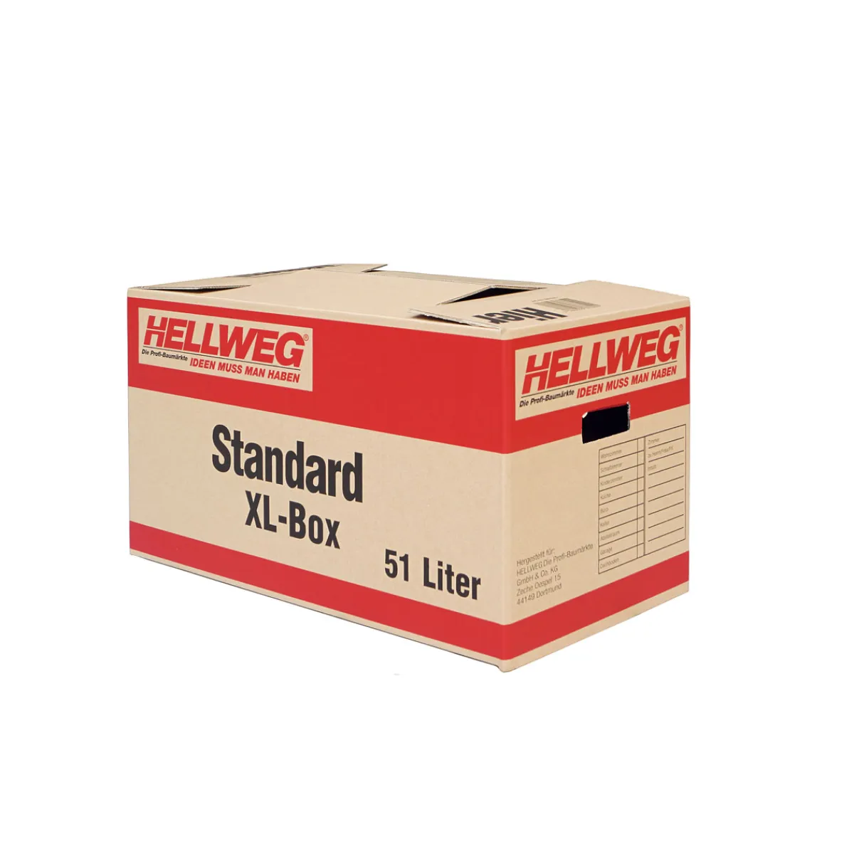 Hellweg-Umzugskarton Standard XL 54,8 x 31,3 x 32,2 cm^ Hot