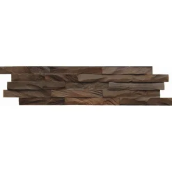 Wandverkleidung Teak Diamond Ancient Brown 11er-Set*Indo New