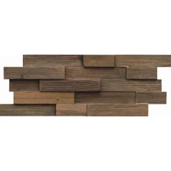 Wandverkleidung Teak Charred 10er-Set^Indo Hot