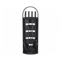 Kaminbesteck 4tlg Stahl schwarz beschichtet*MyFireTool Sale