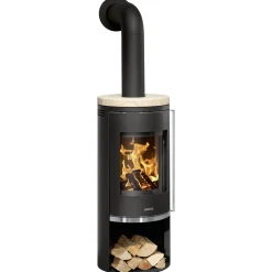Kaminofen Faro 2.0 Stahl schwarzSandstein*Justus Outlet