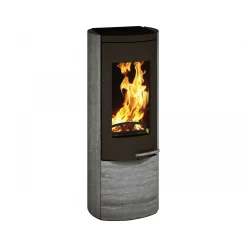 Kaminofen Myra Natstone schwarz rund 8KW^Wamsler Sale