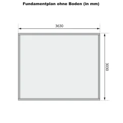 Blockbohlenhaus Radeburg 2 terragrau mit Anbaudach und Rückwand*Karibu Outlet