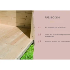 Saunahaus- Set „Mikka“ terragrau mit Ofen 9 kW Bio ext. Steuerung*Karibu New