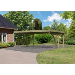 Doppelcarport Classic 1 Variante C inkl zwei Einfahrtsbögen^Karibu Outlet