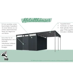 Metall Gerätehaus Oesten 1,5*Karibu Hot