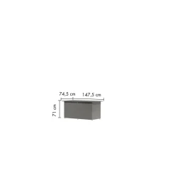 Karibu Metallbox "Himalia 1" graualuminium