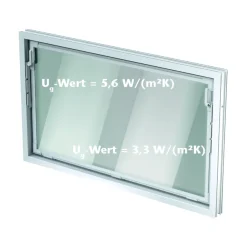 Kippfenster 100 x 60 cm weiß Isoglas 3-Kammer-Profil* Sale