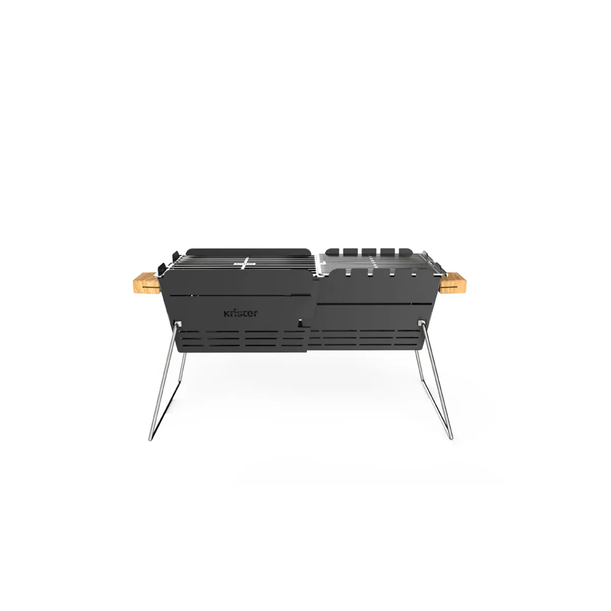 Holzkohlegrill Original Grillfläche 20 x 28-49 cm auseinanderziehbar*Knister Hot