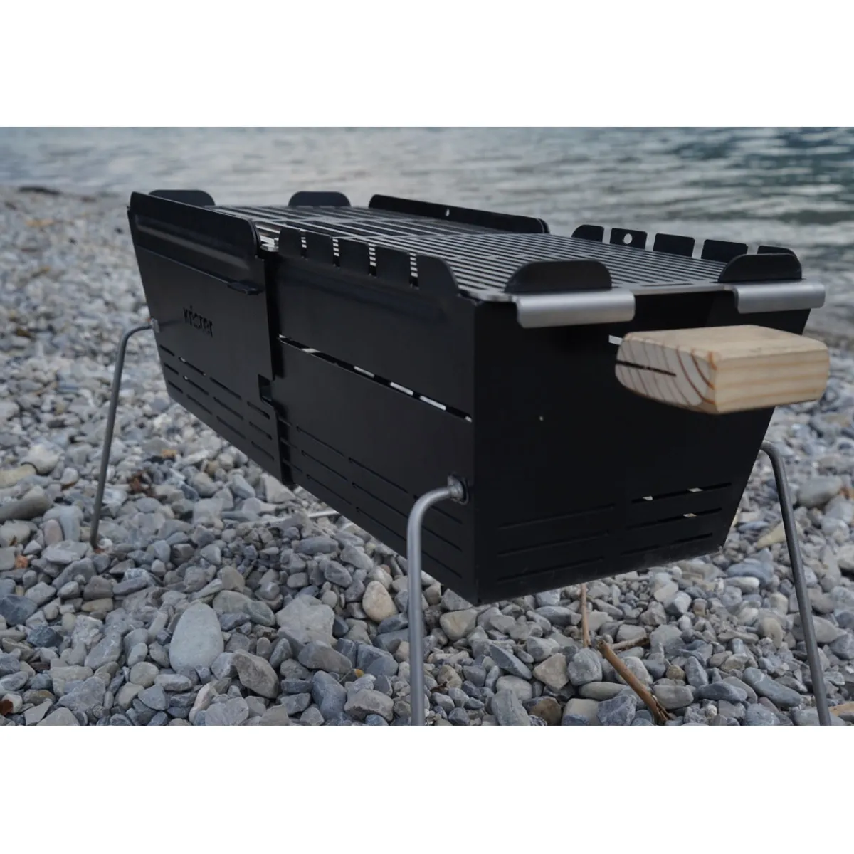 Holzkohlegrill Original Grillfläche 20 x 28-49 cm auseinanderziehbar*Knister Hot