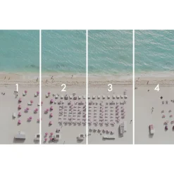 Komar Vlies Fototapete Pink Umbrella 400x250 cm