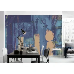 Vlies Fototapete Stems Blooming Blue 500x280 cm^Komar