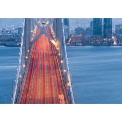 Komar Vlies Fototapete San Francisco Blues 300x200 cm