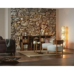Komar Papier-Fototapete Stone Wall 8-teilig 368 x 254 cm