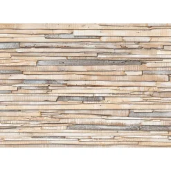 Papier-Fototapete Whitewashed Wood 368 x 254 cm^Komar New