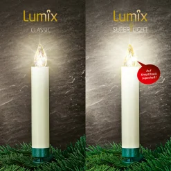 Krinner Erweiterung Christbaumkerzen LED Lumix Classic Mini 6er Set