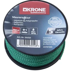 Maurerschnur 1,0 mm - 100m grün*Krone New