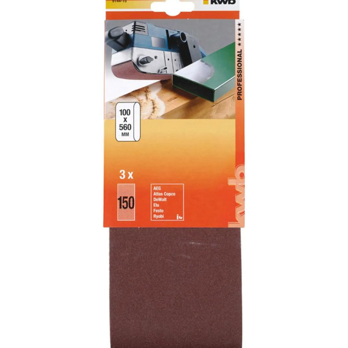 Schleifbänder Holz und Metall 100 x 560 mm K150^kwb Outlet