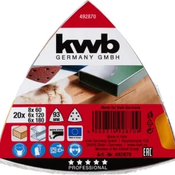 Schleifdreiecke Quick Stick Holz und Metall 93 mm^kwb Discount