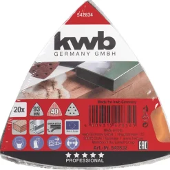 Schleifdreiecke Quick Stick Holz und Metall 93 mm K40^kwb Outlet