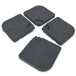 Kunststoff-Plattenset für Sonnenschirm-Kreuzständer Wasser/Sand*Leco Outlet