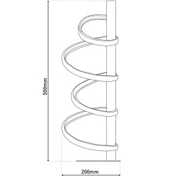 LED TL Belleza Metall/KS schwarzLxBxH 20x20x50cm dimmbar^näve Online