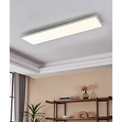 LED-Deckenleuchte Salobrena 40 Watt LED weiß eckig^ Discount