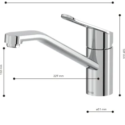 Küchenarmatur MILA chrom*LENZ Discount