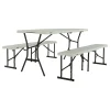 Bierzeltgarnitur 3-teilig 182x76x74 cm Weiß*Lifetime Clearance